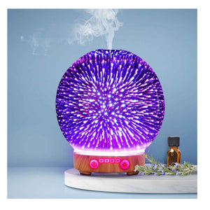 Essential Oil Aroma Diffuser | 100ml | Mirror Ball 3D Fireworks Mist Humidifier