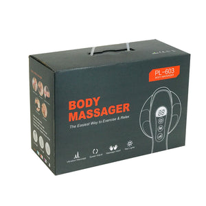 Full Body Vibration Handheld Massager | 4 Massage Heads | Neck, Shoulders, Back, Legs | Deep Tissue Relief