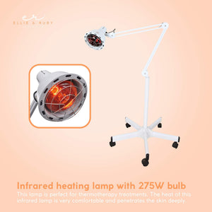 Infrared Heat Floor Lamp | 275W | Mobile Dimmable Salon & Home Thermotherapy Treatment