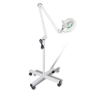 5x Magnifying Lamp | Fluorescent Salon Light | Glass Beauty Floor Stand Magnifier