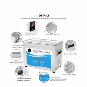 4.5L Digital Ultrasonic Cleaner | Ultra Sonic Bath | Jewellery & Watch Cleaning