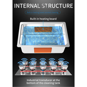 1.3L Digital Ultrasonic Cleaner | Jewelry & Parts Cleaning | Ultra Sonic Bath with Degas Function