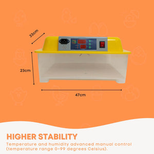Electric 24 Egg Incubator + Accessories | Hatching Eggs for Chickens, Quail, and Ducks