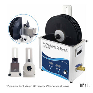 Vinyl Record Cleaning Stand | Drying Rack | Compatible with Ultrasonic Cleaner LP Disc Bracket