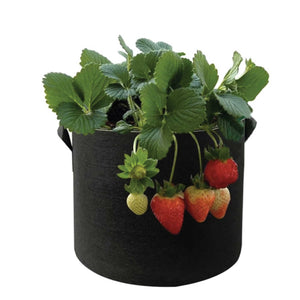 Fabric Flower Pots | 6 Pack | 10 Gallon | 38L | Garden Planter Bags | Black Felt Root Pouch