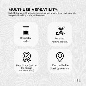 400g Organic Fossil Shell Flour | Livestock and Garden Grade Diatomaceous Earth