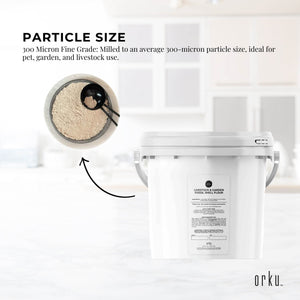 3Kg Organic Fossil Shell Flour Tub | Livestock and Garden Grade Diatomaceous Earth