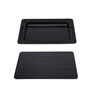 Fast Defrosting Meat Tray | FDA Approved Medium Miracle Aluminium Thawing Plate