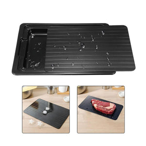 Fast Defrosting Meat Tray | FDA Approved Medium Miracle Aluminium Thawing Plate