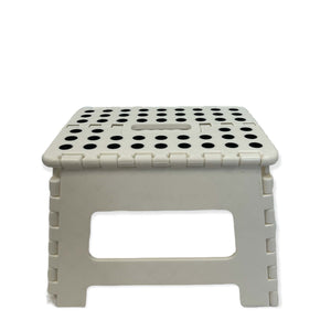 Folding Step Stool | 22cm | Portable Plastic Collapsible Fold-Up Chair | Random Colour