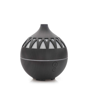 Essential Oil Aroma Diffuser | 180ml | USB LED | Dark Wood Mist Humidifier