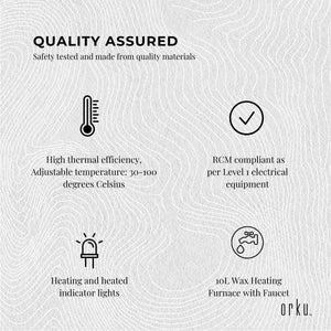 10L Candle Wax Heater with Tap & Accessories | Candle Making Melter Pot