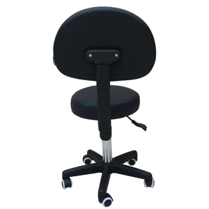 Adjustable Salon Stool | Swivel Chair with Backrest | Pedicure & Hairdressing
