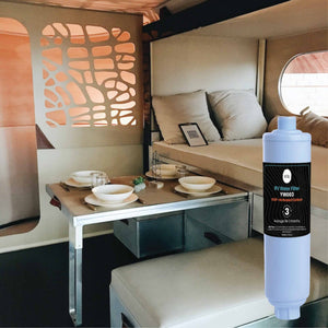 Inline Water Filter | RV Caravan Hose | Activated Carbon KDF Cartridge | YW003