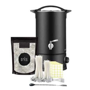 Candle Making Kit | Wax Melting Heater, Soy Wax Flakes, and Wicks