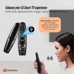 Tooleroo Smart TV Remote Control | Replacement for LG Voice Magic | 20GA 19BA 18BA Models