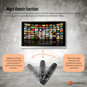 Tooleroo Smart TV Remote Control | Replacement for LG Voice Magic | 20GA 19BA 18BA Models