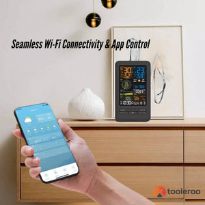Tooleroo 7-in-1 Professional Weather Station | Home Forecast System | Outdoor Sensor