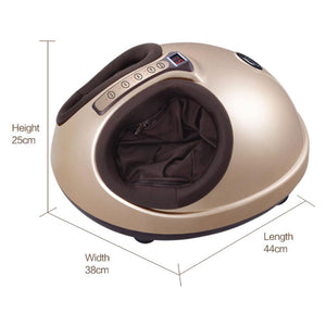Foot Massager Machine Gold | 3D Shiatsu Heat Kneading Pressing | Relaxation Home Massage