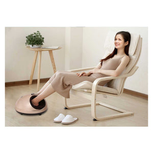 Foot Massager Machine Gold | 3D Shiatsu Heat Kneading Pressing | Relaxation Home Massage