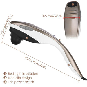 Full Body Handheld Massager Machine Champagne | 6 Massage Heads | Neck & Shoulder Massage