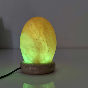 USB Colour Changing Egg Shape Himalayan Pink Salt Lamp | Color Change LED Light