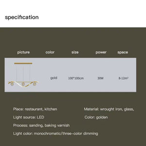 Luxury Hand Blown Glass LED Pendant Light | 100cm Adjustable | 3 Color Dimmable | Remote Control for Dining Bar Living Room