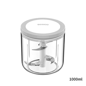 Ecoco 3 Sizes Cutter Set | Easy Chopper Mincer Mixer Slicer Dicer Blender | For Onion & Garlic | Black