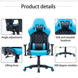 Gaming Chair | Ergonomic Racing Chair | 165° Reclining Gaming Seat | 3D Armrest | Footrest | Black Green