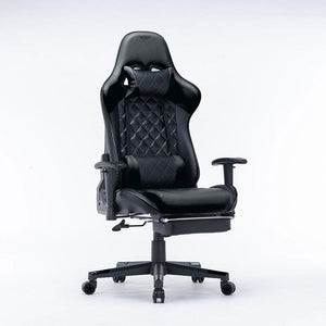 Gaming Chair | Ergonomic Racing Chair | 165° Reclining Gaming Seat | 3D Armrest | Footrest | Pink White