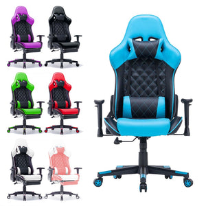 Gaming Chair | Ergonomic Racing Chair | 165° Reclining Gaming Seat | 3D Armrest | Footrest | Black