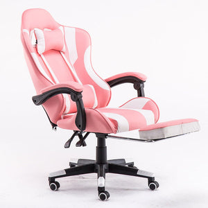 Gaming Chair | Office Computer Seating | Racing PU Executive Recliner | Large | Pink