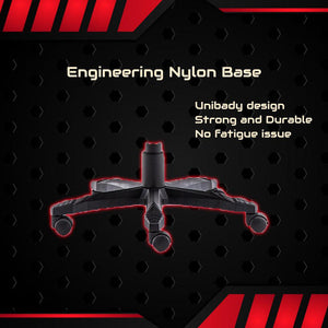 Gaming Chair | Office Computer Seating | Racing PU Executive Recliner | Large | Black White