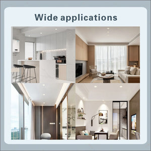 10 PCS NEW RADAR SENSOR LED DOWNLIGHT KIT 90MM | 10W NON-DIM, 3-COLOR, Warm White, Cool White, Daylight