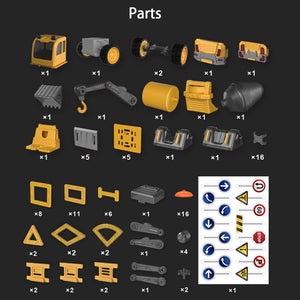 DanBaoLe Magnetic Truck DIY Assembly | Engineering Vehicle with Music Lights | Christmas Gift