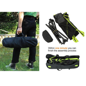 Camping Chair | Foldable Swing Luxury Recliner | Relaxation Swinging Comfort | Lean Back | Outdoor Folding Chair | Outdoor Freestyle | Portable Rocking Chair | Grey