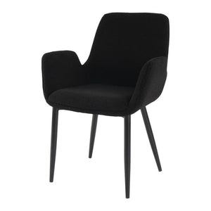 Charcoal Embrace Boucle – Teddy Sherpa Fabric Armchair Set