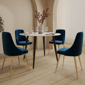 Ocean's Velvet Dining Set