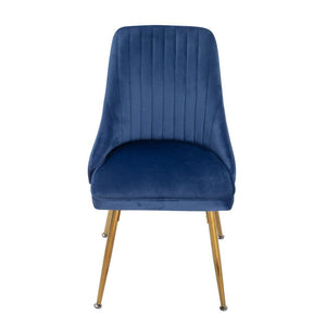 Velvet & Navy Chair Dining Set | Dining Delight