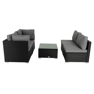 Outdoor Modular Lounge Sofa | Bondi - Black | Stylish & Durable Design