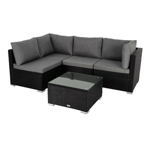 Outdoor Modular Lounge Sofa | Bondi - Black | Stylish & Durable Design