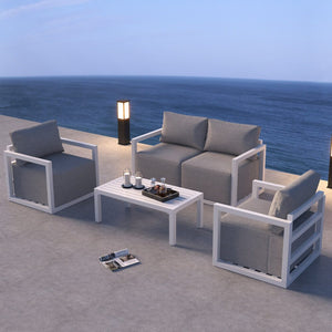 Alfresco Serenity Outdoor Lounge Set | White