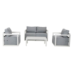 Alfresco Serenity Outdoor Lounge Set | White