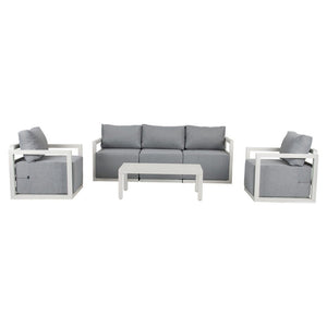 Alfresco 5-Seater Deep-Seated Patio Set | White