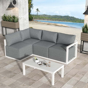Four-Seat Alfresco Harmony Set | White