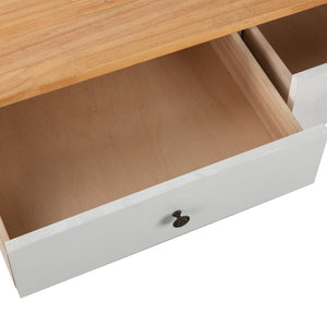 Sleek Natural Wood Rectangle Coffee Table | Contemporary Design