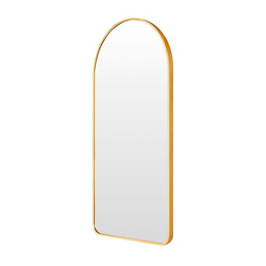 Wall Arch Mirror | Arc Aluminum Frame | Bathroom | 50x100cm | Gold