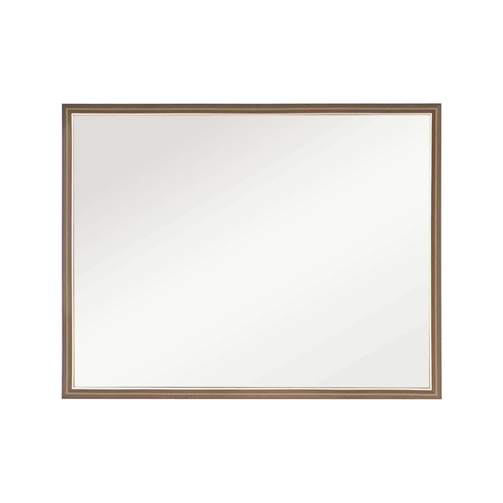 Wall Mirror | Rectangular Frame | Bathroom | 70x90cm | Antique Brown