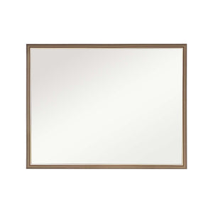 Wall Mirror | Rectangular Frame | Bathroom | 70x90cm | Antique Brown