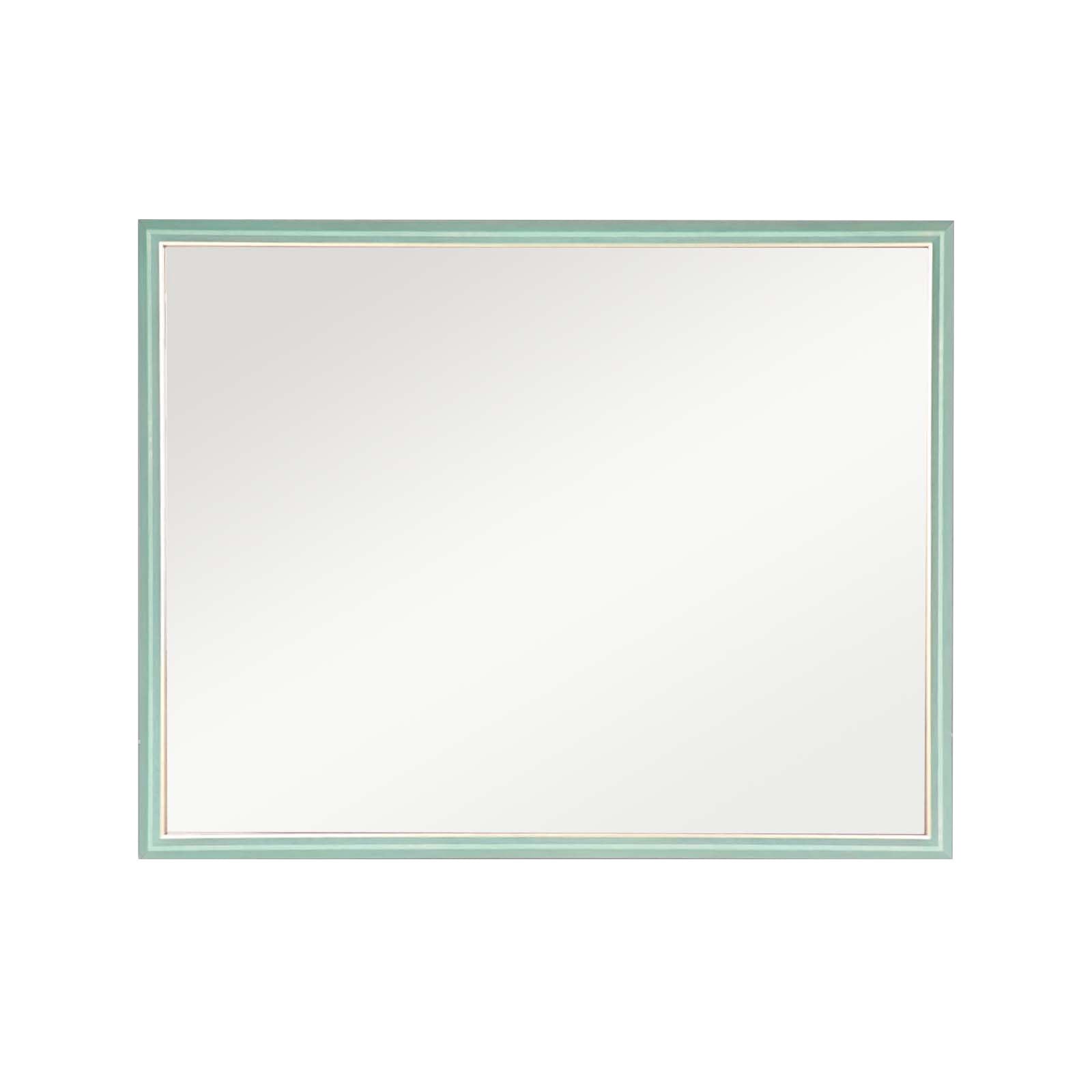 Wall Mirror | Rectangular Frame | Bathroom | 70x90cm | Turquoise